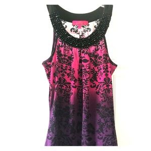 Beaded top for the holidays